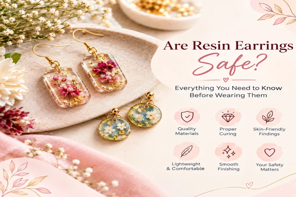 are resin earrings safe