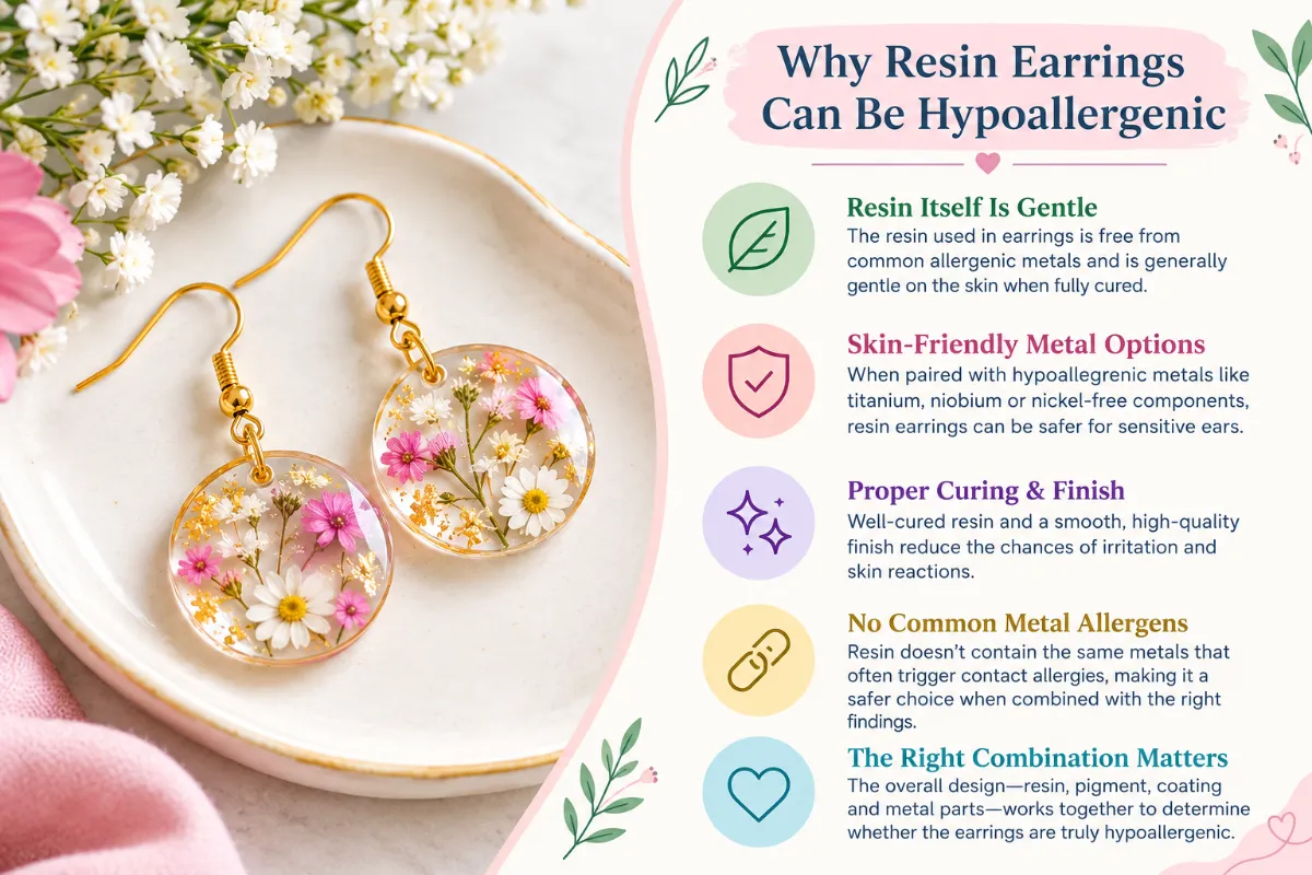 Are Resin Earrings Hypoallergenic?